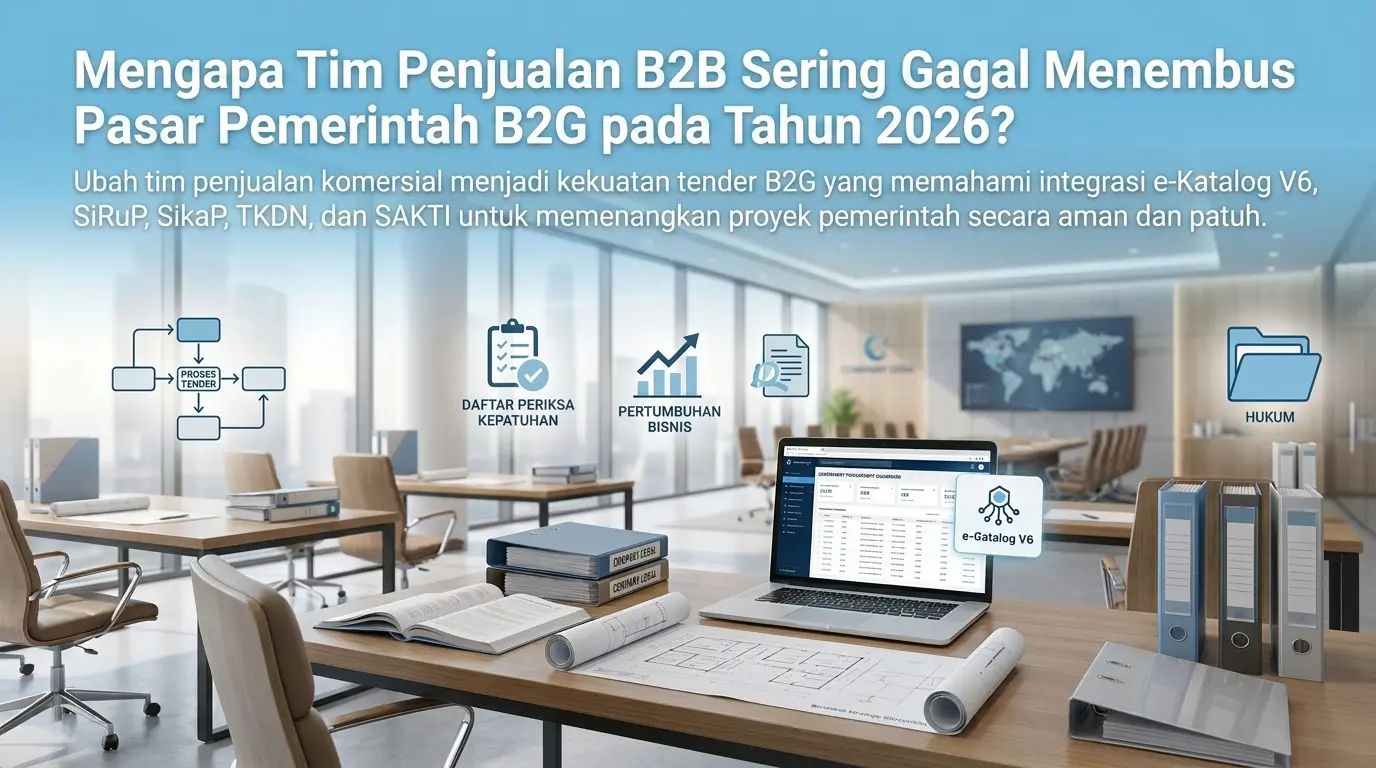 Mengapa Tim Sales B2B Sering Gagal Menembus Pasar Pemerintah B2G di Tahun 2026
