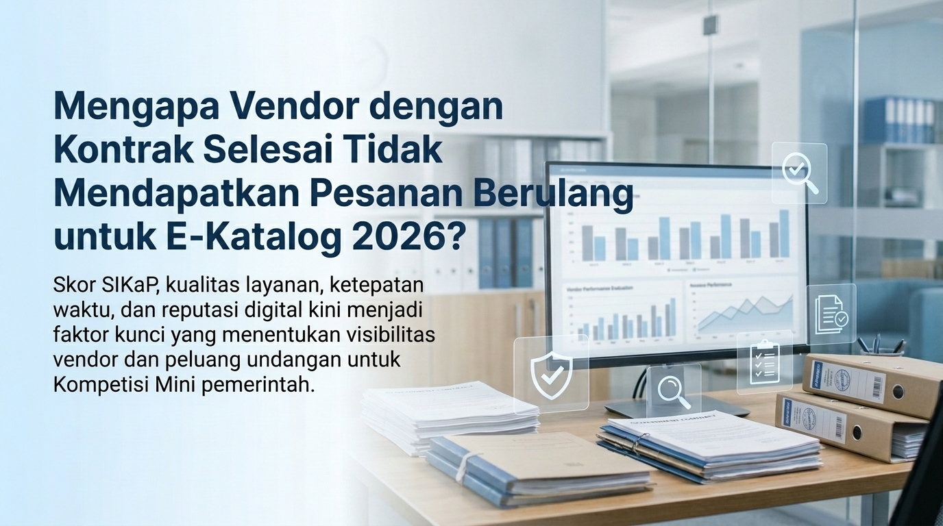 Mengapa Vendor dengan Kontrak Selesai Belum Tentu Mendapat Repeat Order E-Katalog 2026